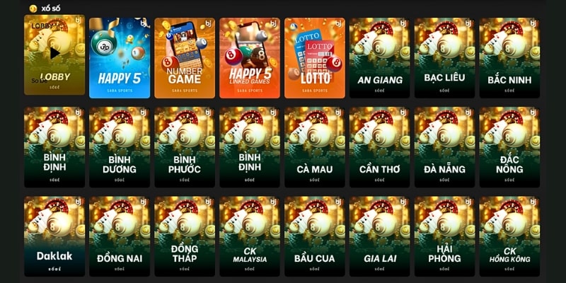 Xổ số tại BJ88 có đầy đủ hình thức chơi với tỷ lệ ăn cược cạnh tranh